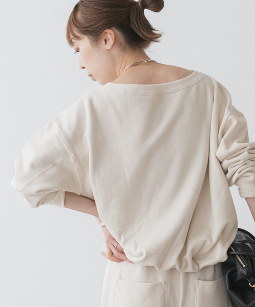 Noble ボリュームスリーブショートプルオーバー Noble（ノーブル）の「ボリュームスリーブショート丈プルオーバー