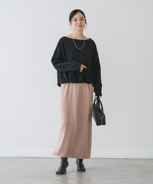 美品です　今期商品NOBLEスビンコットンスウェットトップス 追加》スビンコットンスウェットトップス（スウェット）｜NOBLE