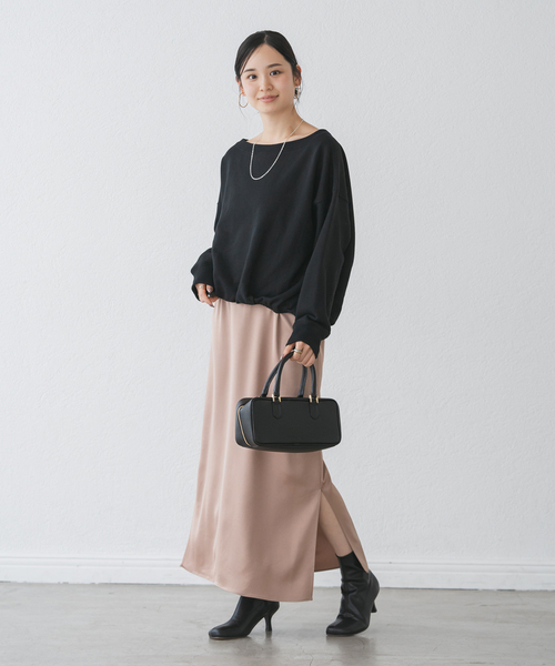 Noble（ノーブル）の「《追加》スビンコットンスウェットトップス（スウェット・レディース・ブラック/アイボリー・FREE）」の19枚目の写真