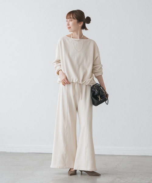 美品です　今期商品NOBLEスビンコットンスウェットトップス 追加》スビンコットンスウェットトップス（スウェット）｜NOBLE