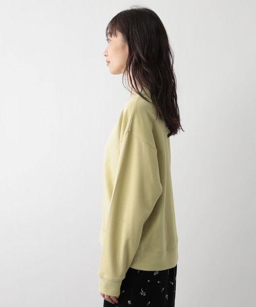 FOUND GOOD（ファウンドグッド）の「カイテキポンチハーフZIPPO（スウェット・レディース・ブラック/ベージュ/イエロー系2/グレー系8・M/S/L）」の8枚目の写真