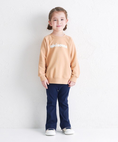 MIKI HOUSE（ミキハウス）の「【WEB限定】バックロゴトレーナー（スウェット・キッズ・ブラック/ベージュ/ロイヤルブルー/ラベンダー・80ｃｍ/90cm/100cm/110cm/120cm/130cm）」の9枚目の写真