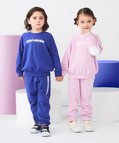 MIKI HOUSE（ミキハウス）の「【WEB限定】バックロゴトレーナー（スウェット・キッズ・ブラック/ベージュ/ロイヤルブルー/ラベンダー・80ｃｍ/90cm/100cm/110cm/120cm/130cm）」の14枚目の写真