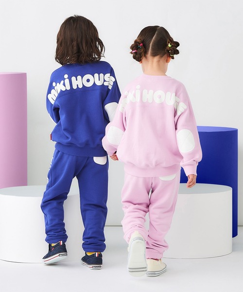 MIKI HOUSE（ミキハウス）の「【WEB限定】バックロゴトレーナー（スウェット・キッズ・ブラック/ベージュ/ロイヤルブルー/ラベンダー・80ｃｍ/90cm/100cm/110cm/120cm/130cm）」の16枚目の写真