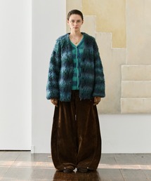 soerte | Suede-Like Flocky Curve Denim/スウェードライクフロッキーカーブデニム(デニムパンツ)