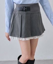 OLIVE des OLIVE | 裾レイヤードプリーツミニスカート(スカート)