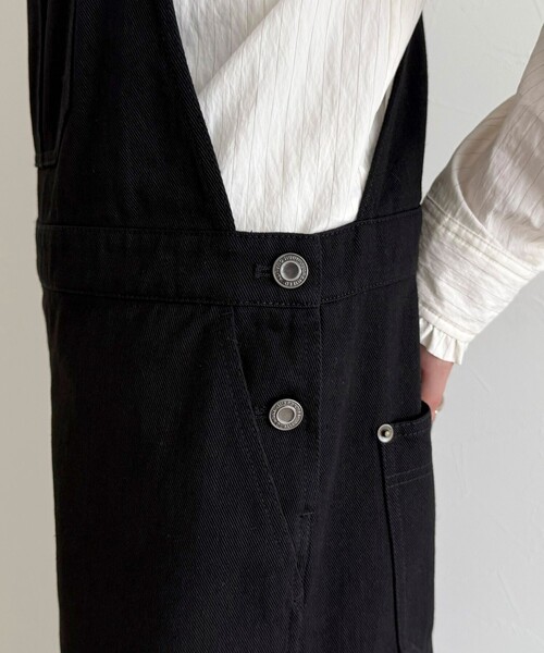 fredy emue（フレディエミュ）の「コットンサロペット（サロペット/オーバーオール・レディース・アイボリー/ブラック・36/38）」の19枚目の写真