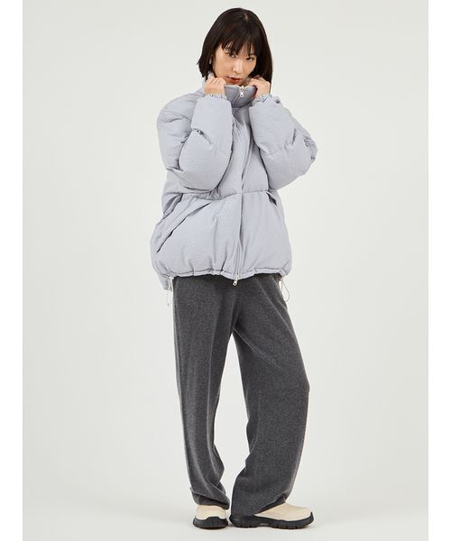 emmi（エミ）の「リバーシブル中わたコート（ダウンジャケット/コート・レディース・ブラウン/ライトブルー・0/1）」の12枚目の写真