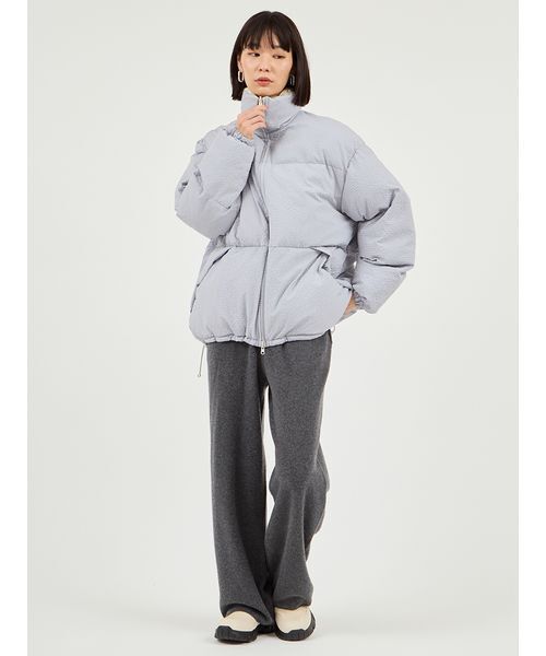 emmi（エミ）の「リバーシブル中わたコート（ダウンジャケット/コート・レディース・ブラウン/ライトブルー・0/1）」の13枚目の写真