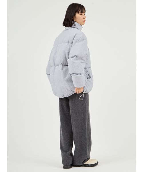 emmi（エミ）の「リバーシブル中わたコート（ダウンジャケット/コート・レディース・ブラウン/ライトブルー・0/1）」の15枚目の写真