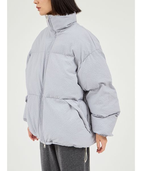 emmi（エミ）の「リバーシブル中わたコート（ダウンジャケット/コート・レディース・ブラウン/ライトブルー・0/1）」の22枚目の写真