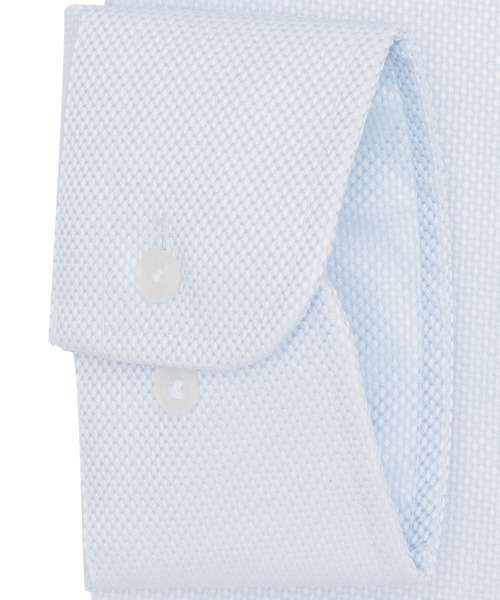 TOKYO SHIRTS(トウキョウシャツ)の「【超形態安定】 形態安定ノンアイロン ボタンダウン 長袖ビジネスワイシャツ (大きいサイズ・長いサイズ)(ビジネスシャツ・メンズ・ブルー・首回り39cm-裄丈88cm/首回り41cm-裄丈90cm/首回り42cm-裄丈90cm/首回り43cm-裄丈90cm/首回り45cm-裄丈82cm/首回り45cm-裄丈86cm/首回り45cm-裄丈90cm/首回り47cm-裄丈86cm/首回り47cm-裄丈90cm)」の2枚目の写真