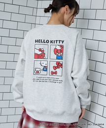 sanrio（サンリオ）の「【Sanrio characters/サンリオキャラクターズ】別注 ワンポイント刺繍 アソートプリント オーバーサイズクルーネックスウェット（スウェット）」