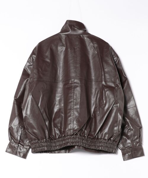 VIBGYOR(ヴィブジョー)の「フェイクレザーA2ジャケット(CN)(ミリタリージャケット・メンズ・ブラック/ブラウン・MEDIUM/LARGE)」の3枚目の写真