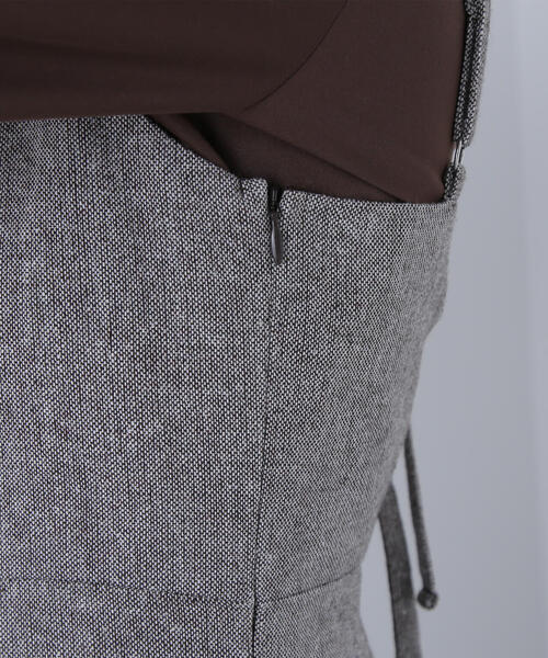NATURAL BEAUTY BASIC（ナチュラルビューティーベーシック）の「◇バックリボンジャンスカ（ジャンパースカート・レディース・ブラウン/チャコールグレー・P/S/MEDIUM/SMALL）」の5枚目の写真