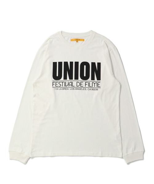 UNION（UNION TOKYO）（ユニオン）の「UNION TOKYO  FILME LS TEE  ユニオントーキョー（Tシャツ/カットソー・メンズ・ホワイト/ネイビー・L/M/XL/S）」の11枚目の写真