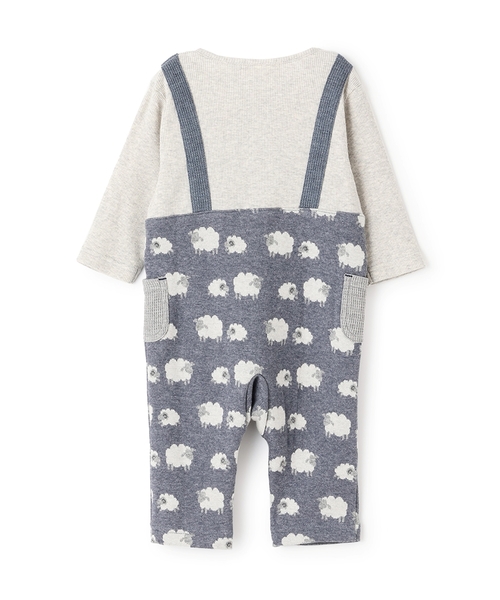 sense of wonder（センスオブワンダー）の「【オーガニック】ジャカードカバーオール（ロンパース・キッズ・ブルー/ネイビー・70cm/80ｃｍ）」の11枚目の写真