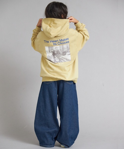 PAIRMANON STREET(ペアマノンストリート)の「裏毛 スウェット アソートプリント パーカー【PAIRMANON STREET】(パーカー・キッズ・ブラック/グレー系その他/ライトブルー/グレー/ブラック系その他/イエロー・100/110/120/130/140/150/160/90)」の6枚目の写真