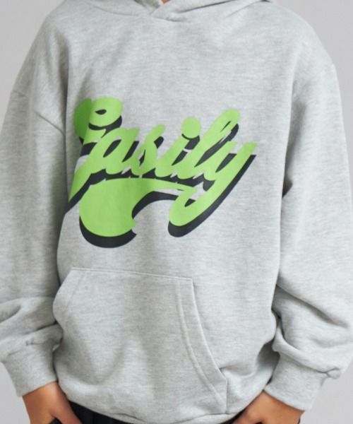 PAIRMANON STREET(ペアマノンストリート)の「裏毛 スウェット アソートプリント パーカー【PAIRMANON STREET】(パーカー・キッズ・ブラック/グレー系その他/ライトブルー/グレー/ブラック系その他/イエロー・100/110/120/130/140/150/160/90)」の19枚目の写真