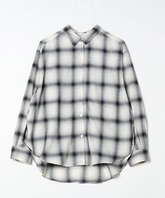 UNISEX》Prime-Over Cut Off Ombre Check Shirt/プライム