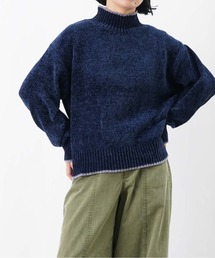 LUCA/LADY LUCK LUCA | LC/LLL ベロアモール配色プルオーバー/ベロアモールニット(ニット/セーター)