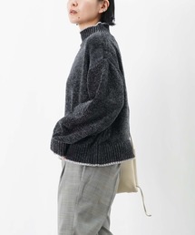 LUCA/LADY LUCK LUCA | LC/LLL ベロアモール配色プルオーバー/ベロアモールニット(ニット/セーター)