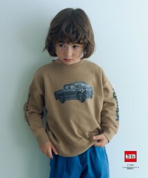 green label relaxing | 【別注】＜TOMICA＞袖ロゴ 裏毛スウェット / トレーナー / キッズ  100cm-130cm(スウェット)