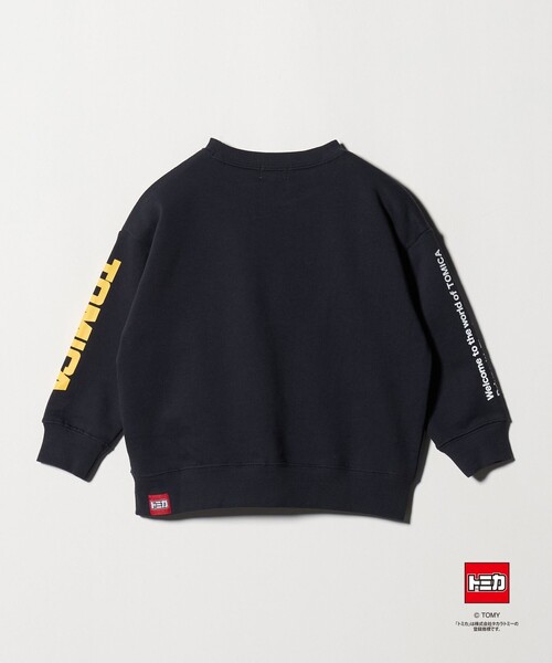 green label relaxing（グリーンレーベルリラクシング）の「【別注】＜TOMICA＞袖ロゴ 裏毛スウェット / トレーナー / キッズ  100cm-130cm（スウェット・キッズ・ライトグレー/マスタード/ネイビー・100cm/110cm/120cm/130cm）」の17枚目の写真