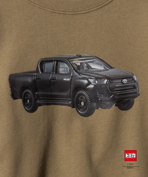 green label relaxing（グリーンレーベルリラクシング）の「【別注】＜TOMICA＞袖ロゴ 裏毛スウェット / トレーナー / キッズ  100cm-130cm（スウェット・キッズ・ライトグレー/マスタード/ネイビー・100cm/110cm/120cm/130cm）」の12枚目の写真