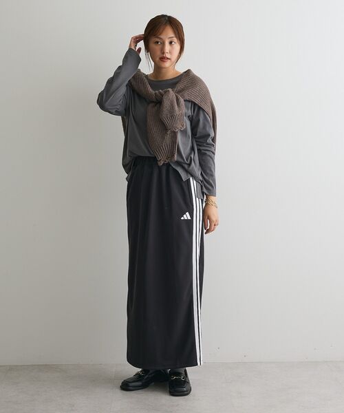 CRAFT STANDARD BOUTIQUE（クラフトスタンダードブティック）の「クルーネックロンTEE（Tシャツ/カットソー・レディース・ブラック/ホワイト/グレー・FREE）」の19枚目の写真