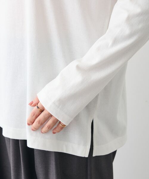 CRAFT STANDARD BOUTIQUE（クラフトスタンダードブティック）の「クルーネックロンTEE（Tシャツ/カットソー・レディース・ブラック/ホワイト/グレー・FREE）」の22枚目の写真