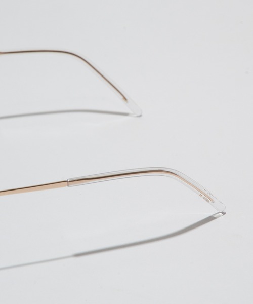 AIM】ダブルブリッジメタルフレーム クリアレンズ メガネ ssallai