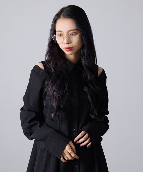 AIM（エイム）の「【AIM】ダブルブリッジメタルフレーム クリアレンズ メガネ ssallai（メガネ・レディース・シルバー/ゴールド・FREE）」の21枚目の写真