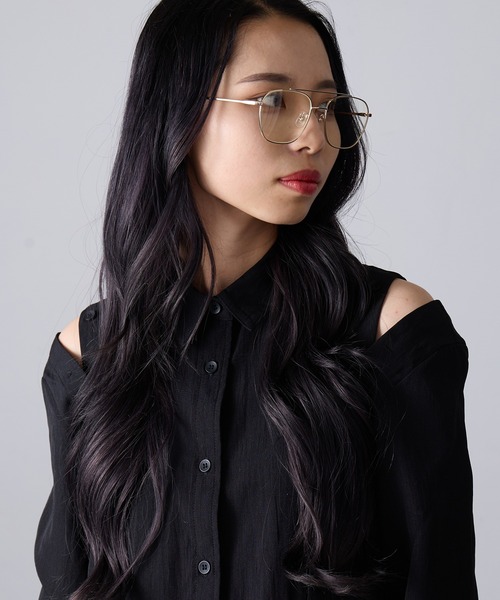 AIM（エイム）の「【AIM】ダブルブリッジメタルフレーム クリアレンズ メガネ ssallai（メガネ・レディース・シルバー/ゴールド・FREE）」の17枚目の写真