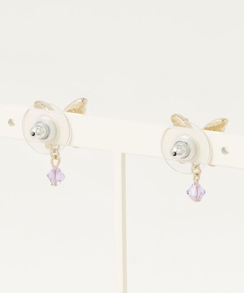 ANNA SUI(アナスイ)の「蝶モチーフ ピアス(ピアス(両耳用)・レディース・マルチ/パープル・ONE SIZE)」の8枚目の写真
