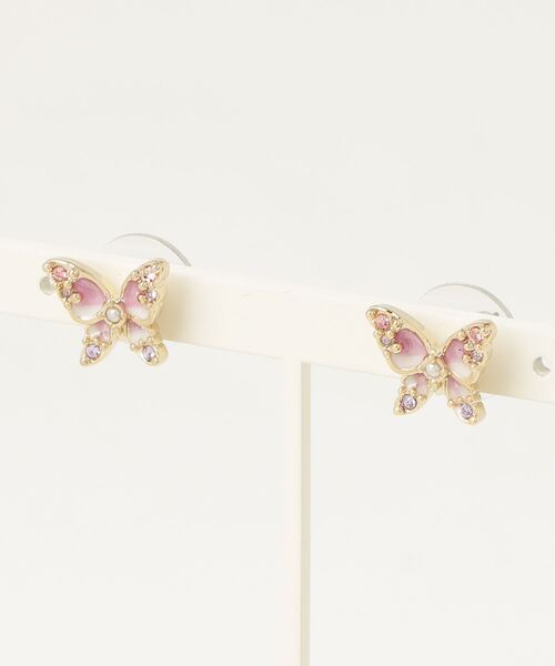 ANNA SUI(アナスイ)の「蝶モチーフ ピアス(ピアス(両耳用)・レディース・マルチ/パープル・ONE SIZE)」の9枚目の写真