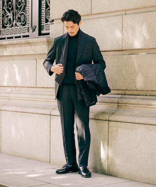 トップ ツイード 2ボタン ジャケット【セットアップ着用可能