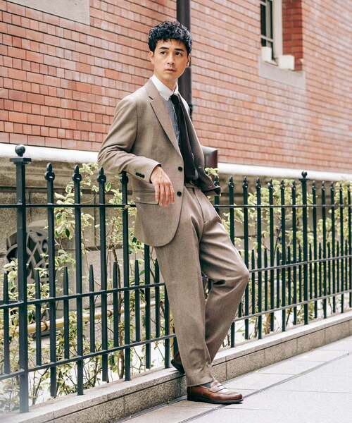 EDIFICE(エディフィス)の「トップ ツイード 2ボタン ジャケット【セットアップ着用可能】(テーラードジャケット・メンズ・チャコールグレー/ブラック/ブラウン/ベージュ系その他・LARGE/MEDIUM/SMALL/X-SMALL/XX-LARGE/X-LARGE)」の8枚目の写真