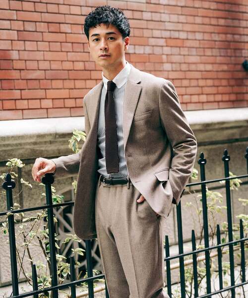 EDIFICE(エディフィス)の「トップ ツイード 2ボタン ジャケット【セットアップ着用可能】(テーラードジャケット・メンズ・チャコールグレー/ブラック/ブラウン/ベージュ系その他・LARGE/MEDIUM/SMALL/X-SMALL/XX-LARGE/X-LARGE)」の11枚目の写真