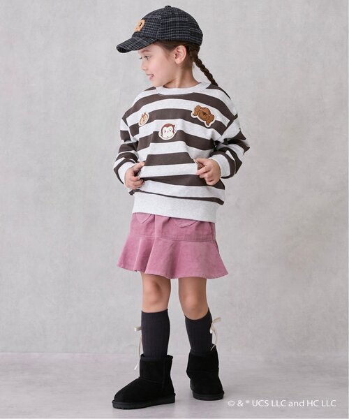 petit main(プティマイン)の「ハートポケットスカパン(その他パンツ・キッズ・ブルー/モカ/ネイビー/ライトピンク・90cm/100cm/80cm/130cm/110cm/120cm)」の4枚目の写真