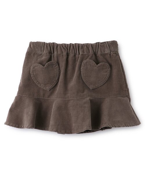 petit main(プティマイン)の「ハートポケットスカパン(その他パンツ・キッズ・ブルー/モカ/ネイビー/ライトピンク・90cm/100cm/80cm/130cm/110cm/120cm)」の2枚目の写真
