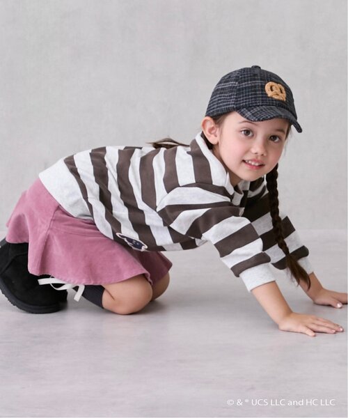 petit main(プティマイン)の「ハートポケットスカパン(その他パンツ・キッズ・ブルー/モカ/ネイビー/ライトピンク・90cm/100cm/80cm/130cm/110cm/120cm)」の7枚目の写真