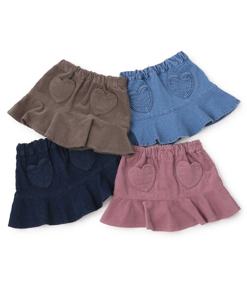 petit main(プティマイン)の「ハートポケットスカパン(その他パンツ・キッズ・ブルー/モカ/ネイビー/ライトピンク・90cm/100cm/80cm/130cm/110cm/120cm)」の19枚目の写真