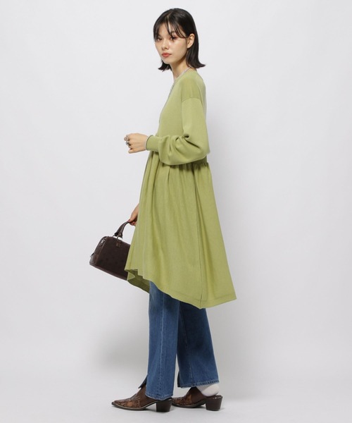 niko and...（ニコアンド）の「アソートレングスクルーネックワンピース（ワンピース・レディース・イエロー/チャコール/ブラウン/ライトグレー・MEDIUM/LONG）」の19枚目の写真