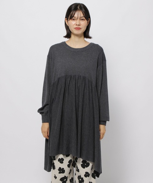niko and...（ニコアンド）の「アソートレングスクルーネックワンピース（ワンピース・レディース・イエロー/チャコール/ブラウン/ライトグレー・MEDIUM/LONG）」の22枚目の写真