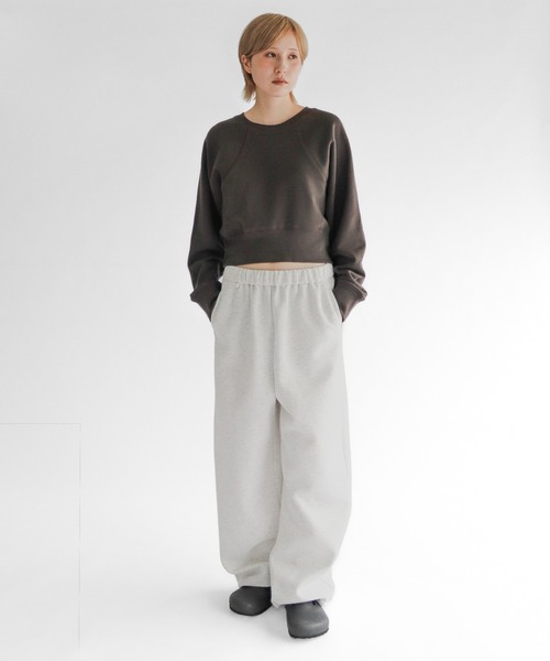 lit（リット）の「Compact Raglan Sweat（スウェット・レディース・グレー/チャコールグレー・FREE）」の8枚目の写真