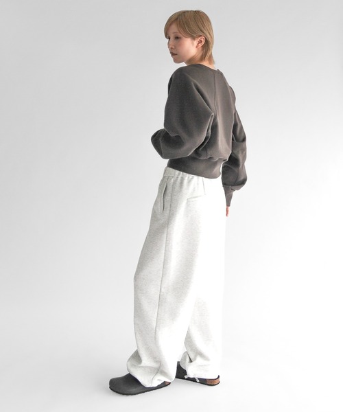 lit（リット）の「Compact Raglan Sweat（スウェット・レディース・グレー/チャコールグレー・FREE）」の10枚目の写真