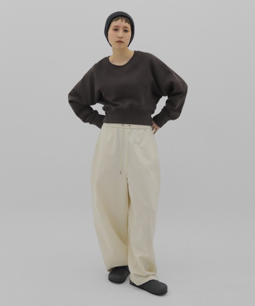 lit（リット）の「Compact Raglan Sweat（スウェット・レディース・グレー/チャコールグレー・FREE）」の22枚目の写真