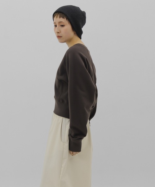 lit（リット）の「Compact Raglan Sweat（スウェット・レディース・グレー/チャコールグレー・FREE）」の17枚目の写真