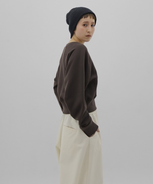 lit（リット）の「Compact Raglan Sweat（スウェット・レディース・グレー/チャコールグレー・FREE）」の19枚目の写真